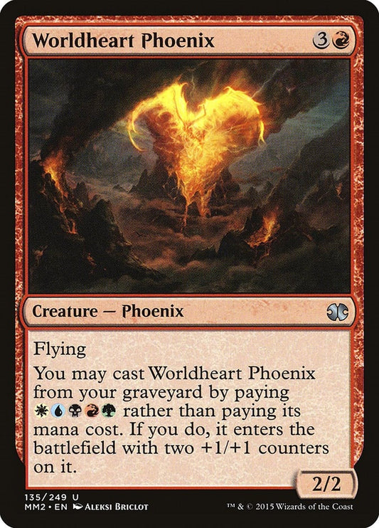Image for Worldheart Phoenix (135) (MM2) - Magic: The Gathering