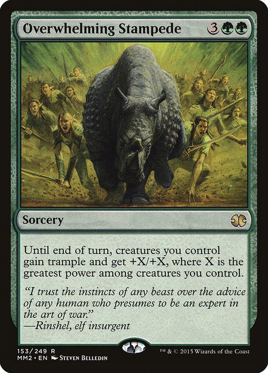 Image for Overwhelming Stampede (153) (MM2) - Magic: The Gathering