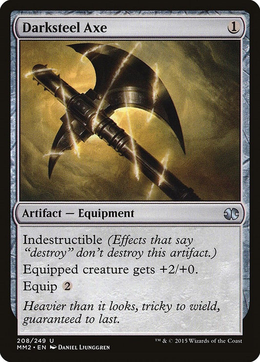 Image for Darksteel Axe (208) (MM2) - Magic: The Gathering